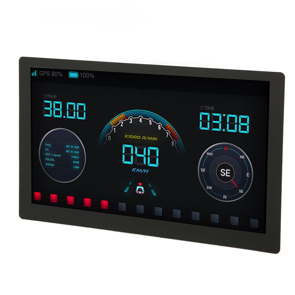 7-Zoll-QLED-integrierter kapazitiver Touchscreen 1024 x 600 5 Punkte Dünner Touchscreen-Monitor für RasPi