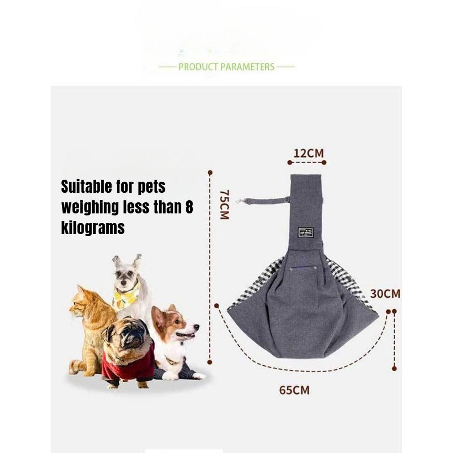 Small and medium-sized pet cat and dog leash, suitable for outdoor trips. Breathable and waterproof. Large capacity dog walking bag.