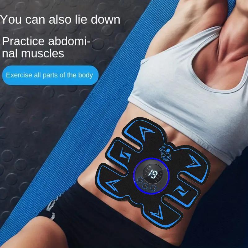 USB Dobíjecí Masážní Podložka na Svaly Bezdrátový Trenažér Těla a Paží Břišní Sportovní Fitness Zeštíhlující Masážní Přístroj