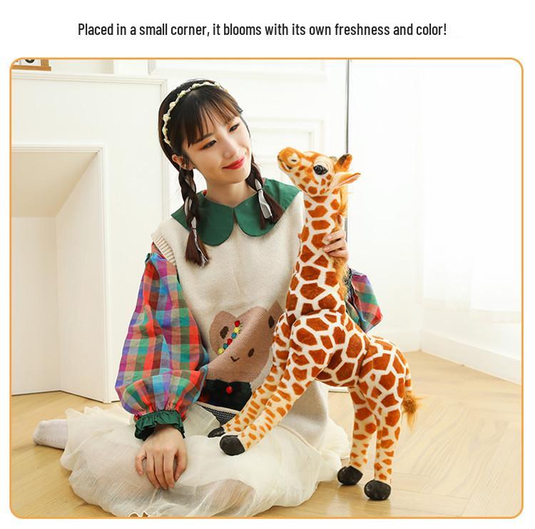 Realistic Giraffe Skeleton Movie Prop Plush Home Ornament