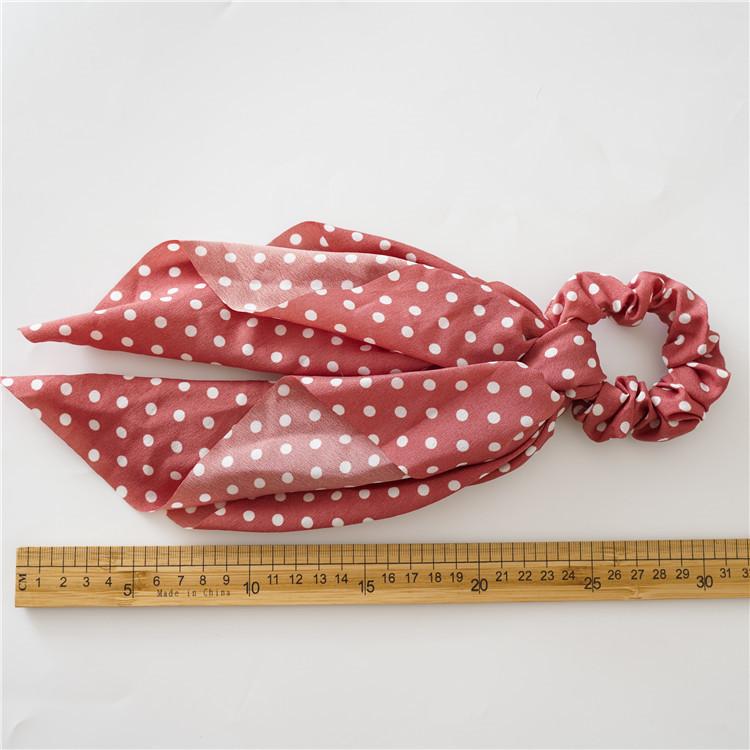 New Style Dotted Ribbon Large Braided Hair Ring Women's Adjustable Detachable Fabric Head Accessory