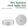 Stainless Steel Speaker Isolation Pads Auditory Shock-Absorbing Feet Enhances Vibration Reduction 49x15mm 4PCS