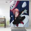 Megumi Besto Friendo Jujutsu Kaisen Sukuna Anime Shower Curtain Bathroom Polyester Waterproof Bath Curtains With Hooks