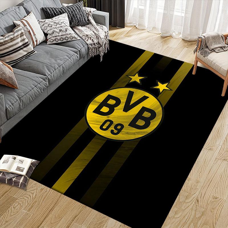 BVB Flannel Printed Carpet, Home Sofa Decoration for Living Room & Bedroom, Non‑Slip Play Flannel Floor Mat for Game Room