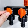 4 Independent Switches Garden Hose Splitter Robust Valve Flexible Hose Connection Hose Connector Splitter Heavy Duty