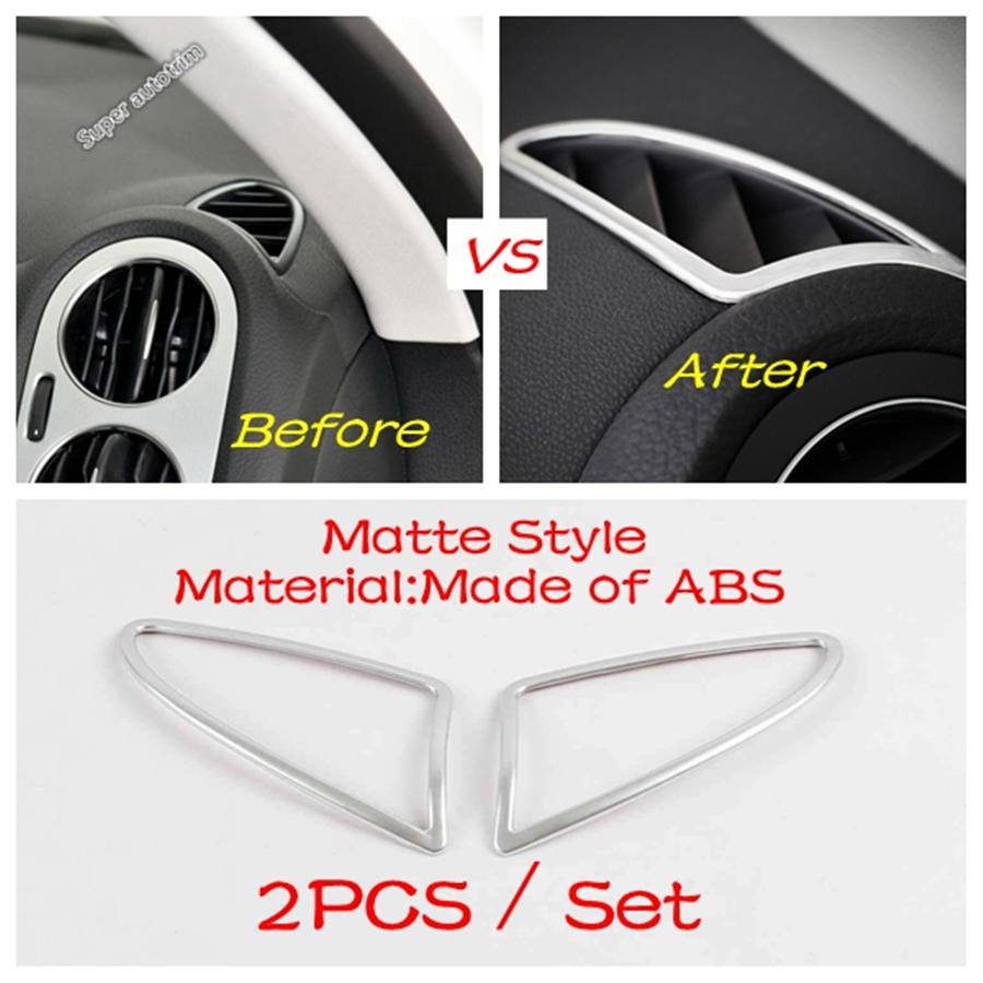 Central Control AC Air Conditioning Vent Outlet Panel Cover Trim For Volkswagen VW Tiguan 2008 - 2015 Matte Interior Accessories