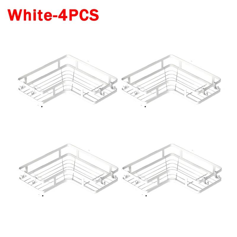 Półka łazienkowa bez gwoździ Półka narożna prysznicowa Aluminiowa półka na szampon Przechowywanie artykułów prysznicowych Akcesoria łazienkowe Półki łazienkowe