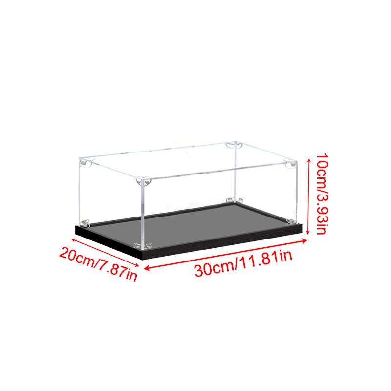 Acrylic Display Case for Collectibles Assemble Clear Dustproof Display Box for Action Figures Model Doll Toys Display Home Storage Case