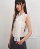 Limekeu Sheer Scarf Tie Sleeveless White