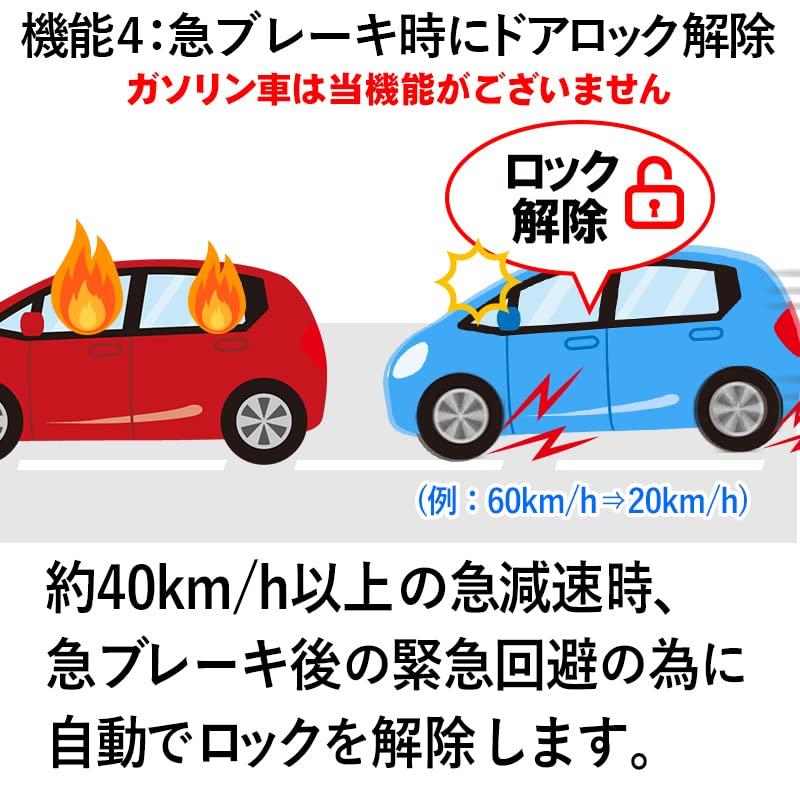 Prius 60 Series Compatible Auto Door Lock Answer Backlight Kit Speed-Linked &