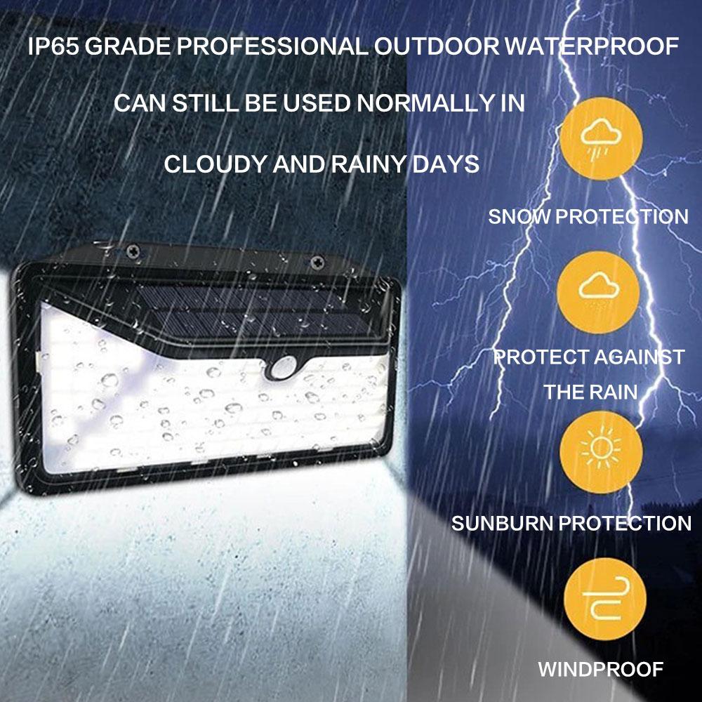 Solar Powered 102 LED Motion Sensor Light Outdoor Waterproof Wall Lamp Garden Patio Pathway Lighting