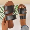Sandal Slippers Women Spring Summer Casual Outer Wear Set Toe One Strap Flat Bottom Slippers