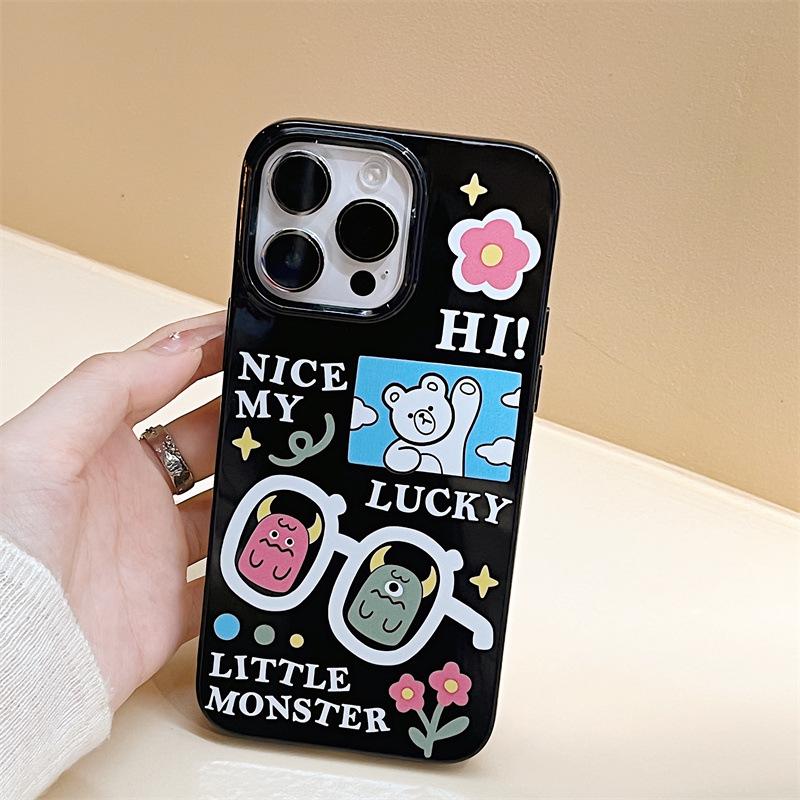 Zhitai Jelly Shell Case for iPhone 14/15ProMax/13/12Pro/8 Cartoon Design