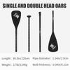 KOETSU Adjustable Aluminum Alloy Paddle for SUP Board and Kayak - Convertible Single/Double Head Oar for Water Sports,