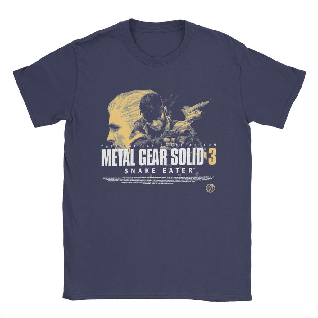 Metal Gear Solid 3 T Shirts for Men Cotton Funny T-Shirts O Neck Tees Short Sleeve Clothing Big Size