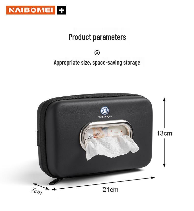 Compatible Tissue Box for Wuling Cars: Hongguang, Rongguang, Kaijie, Xingchen, Xingchi, and Bingo. Easily hangs on armrests.