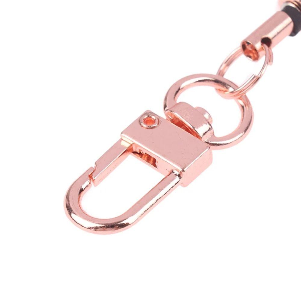 Zinc Zinc Alloy Elastic Keychain Anti-theft Sporty Retractable Key Ring Retractable Key Holder Travel Tool