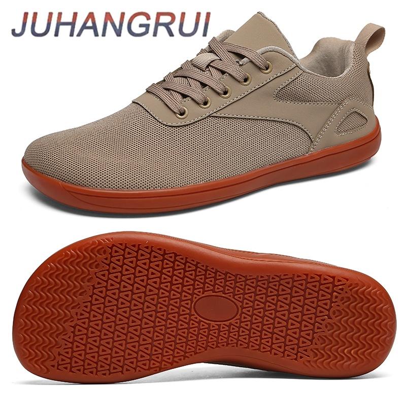 Unisex Wide-toed Casual Barefoot Shoes Outdoor Running Shoes Breathable Mesh Walking  Shoes Rubber Sole Comfortable Large Size