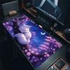 White Fox Mouse Mat Anime Kawaii Cute Mousepad Rubber Gaming Keyboard Table Pad Large Size Office PC Cabinet Desk Mats Playpad