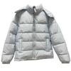 Herren Steppjacke mit abnehmbarer Kapuze und versteckten seitlichen Reißverschlusstaschen Streetwear-Stil