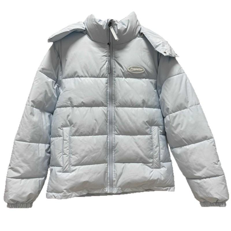 Herren Steppjacke mit abnehmbarer Kapuze und versteckten seitlichen Reißverschlusstaschen Streetwear-Stil