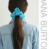 Dana Burton Striped Silk Chiffon Scrunchie