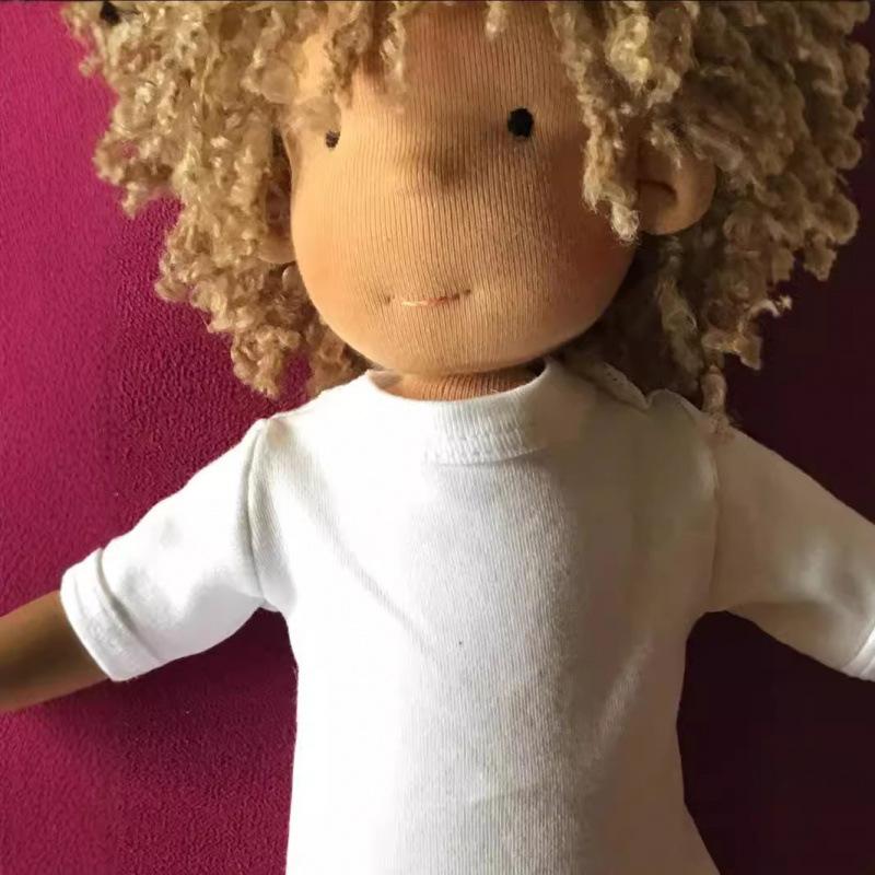 Waldorf Handmade Finished Doll Boy with Clothes Cute Mini Knitted Sweater Children's Toy Gift