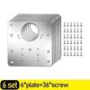 Cabinet Hinge Repair Plate Kits Stainless Steel Furniture Door Hinge Mounting Plate with Hole Home Kitchen Cupboard Fixing Tools