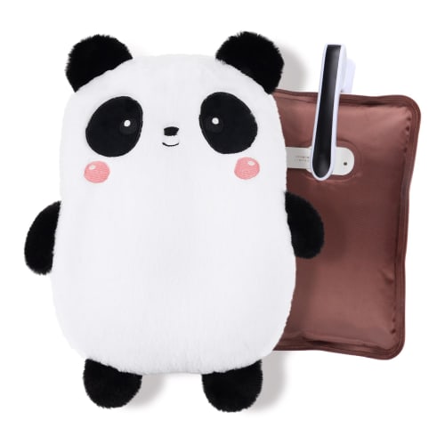 

Rechargeable Hot Water Bottle with Large Insulated Pocket, Eco-Friendly, Heat Storage, Energy-Saving, Retains Heat for 3-8 Hours, Includes Fluffy Cove