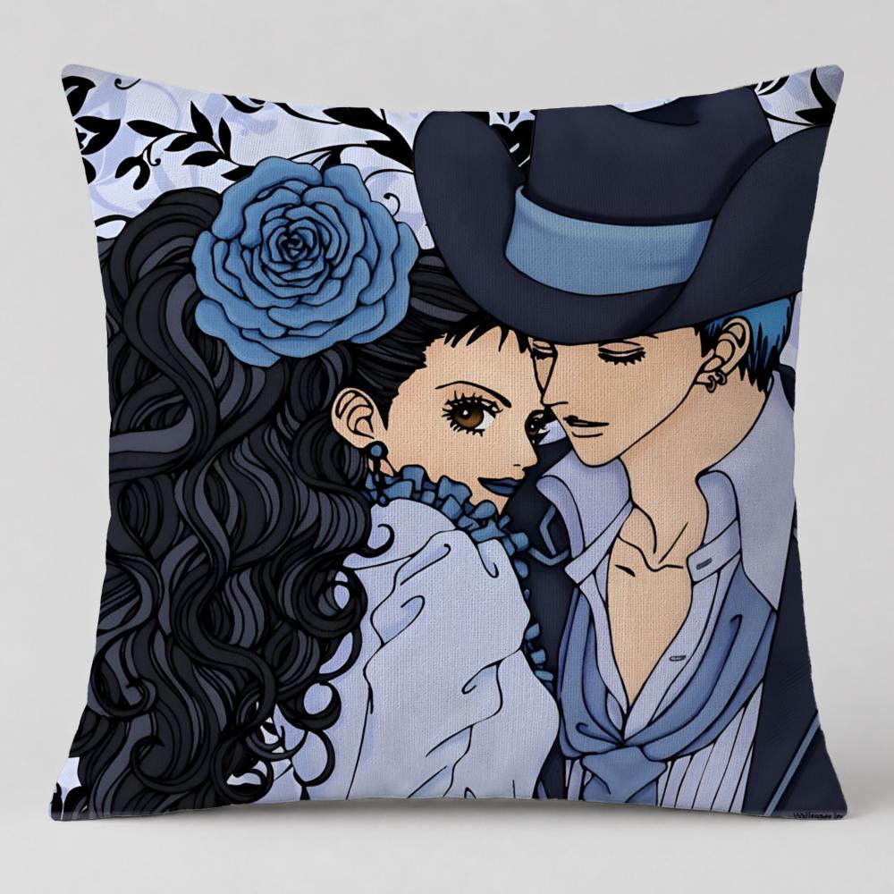 Anime Paradise Kiss Cushion Cover Short Plush Cushion Cover Double Sided Print Washable Sofa Pillowcase Home Decor Gift