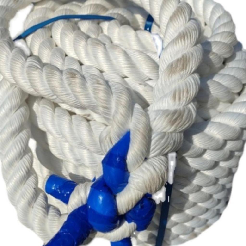 Üç İplikli Naylon Polyester Deniz Halatı: Aşınmaya Dayanıklı Çapa, Bağlama, Halat Çekme, Korkuluk Koruma ve Dekorasyon.