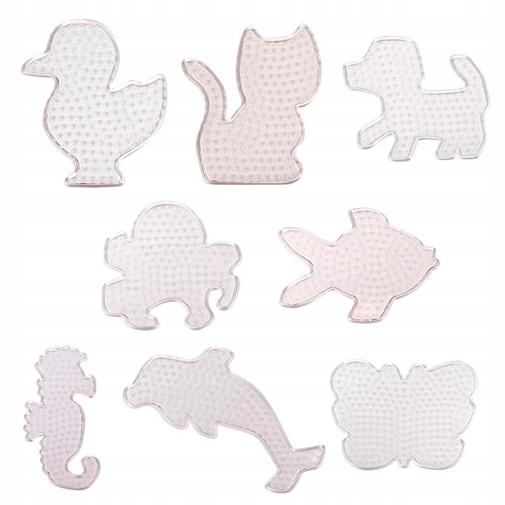 Transparent Template Pad Mix of Figures 8 Pcs Iron-on Beads 5mm