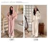 2024 Women's College Style Cotton Hoodie & Wide-Leg Pants Set - Spring/Autumn Casual Wear
