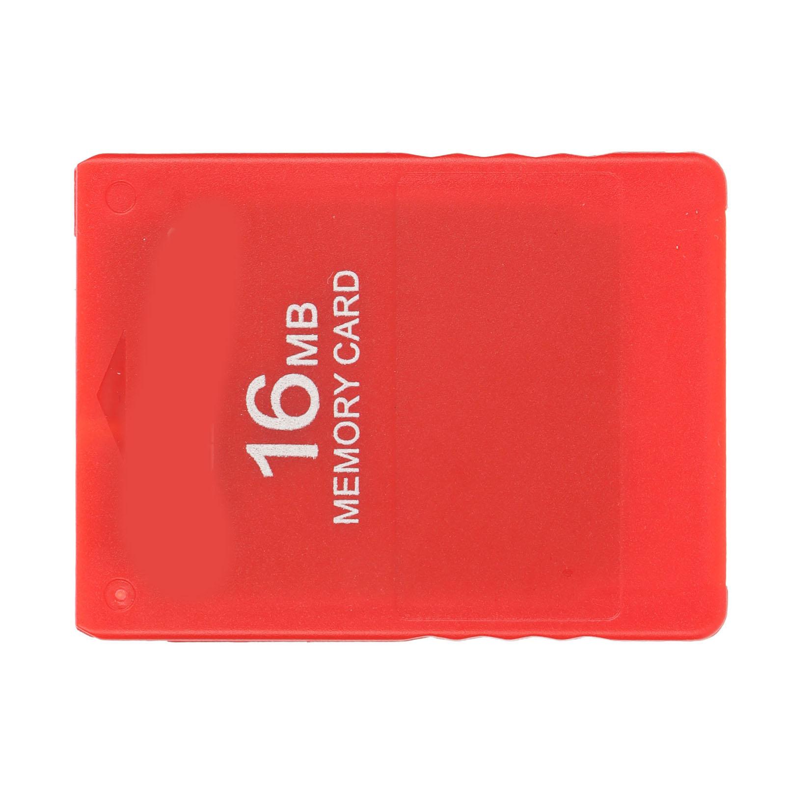 

Карта памяти 16 МБ прочная, простая в использовании, высокоскоростная портативная игровая карта памяти для PlayStation 2Red красный