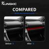 Real Carbon Fiber Interior Trim For Lexus RC300 RC350 RC200T 2015-2022 Sticker Navigation Button Cover Accessories Decor