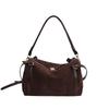 Avslappet Suede Skulderveske/Crossbodyveske i Koreansk Stil
