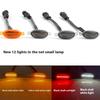 Car LED Center Grille Yellow Light 12V 24V 10 Lights Waterproof Grille Flashing Pickup Truck Modification Center Grille Daytime