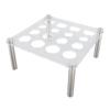 Chess Piece Die Crafting Holder 16 Holes Acrylic Board and Aluminum Support Rods for International C