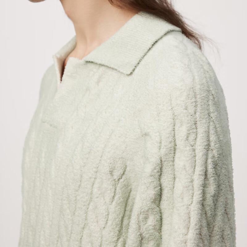 Men's Casual Long Sleeve Knitted Polo Shirt