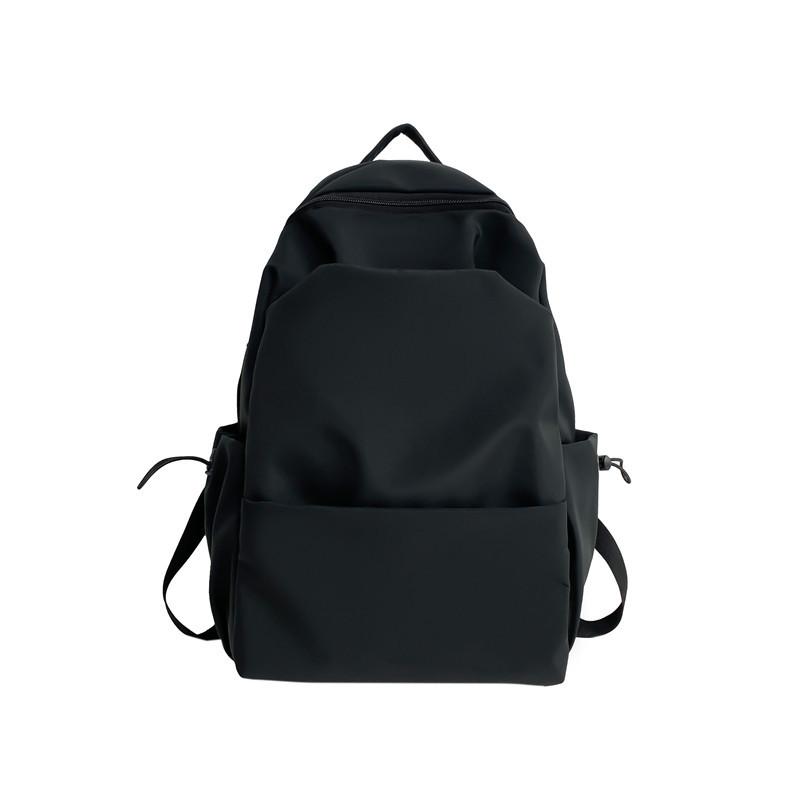 Versatile Japanese-style Backpack for Both Men and Women, A Solid Color Casual Large-capacity Travel Backpack