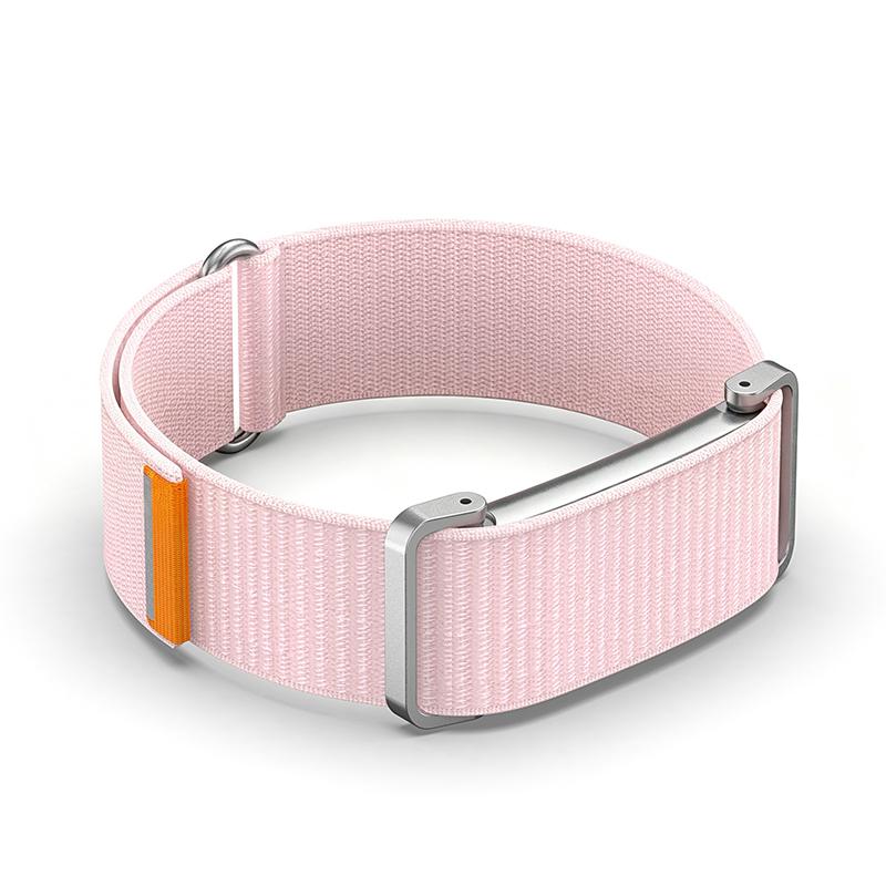 Metal Protective Case Nylon Strap For Fitbit Air Ultra-Slim Feather-Light Breathable Quick Release Replacement Wrist Band