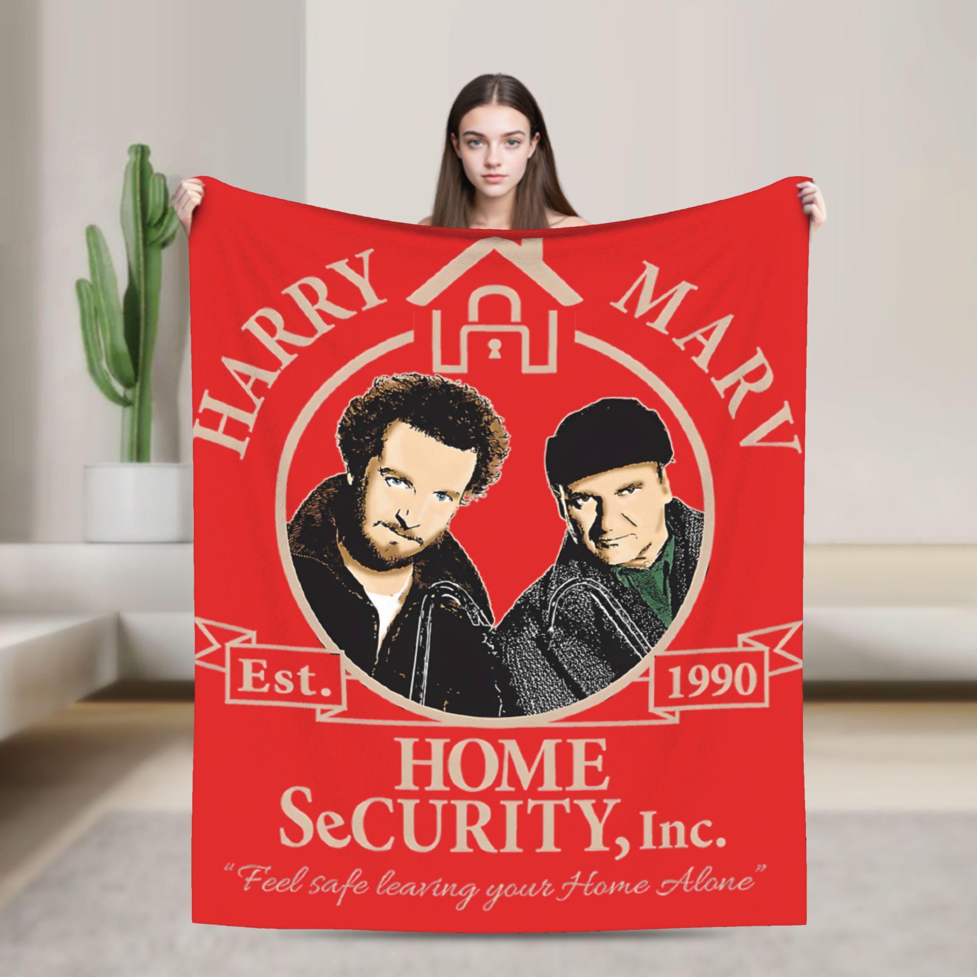 Home Alone Kevin McCallister Christmas Holiday  Blankets  Wool Funny Warm Throw Blankets for Bedspread Decoration 30x40in