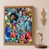 Diamond Painting Kit 5D DIY, Pixar Characters Mashup, Suitable for Beginners and Craft Lovers, Interior Space Decoration