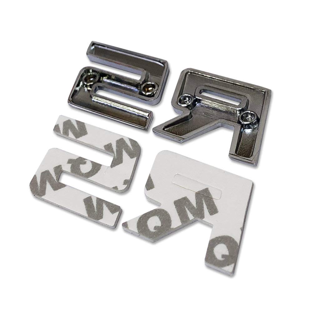 SUNNY Metallic Letter Emblem Set RS Sticker Silver Metallic 3D