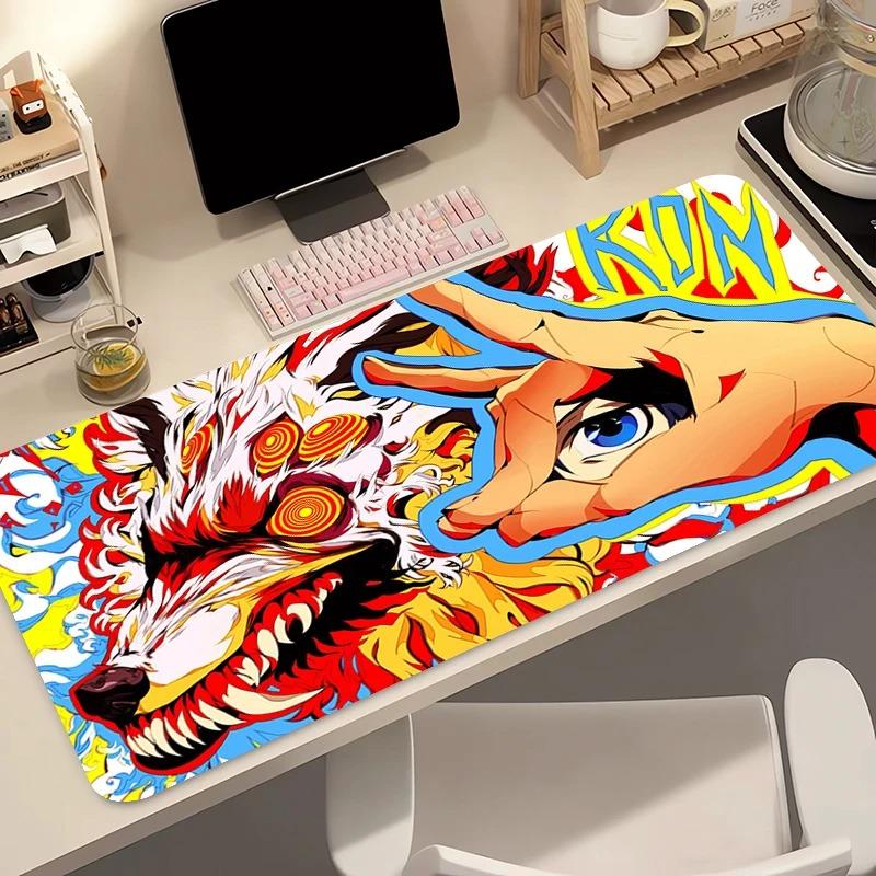 Mouse Pad HD Anime Gaming Accessories Keyboard Pad Chainsaw Man Hayakawa Aki Desk Mat Gamer Cabinet Mousepad Cool Fox Mouse Mat