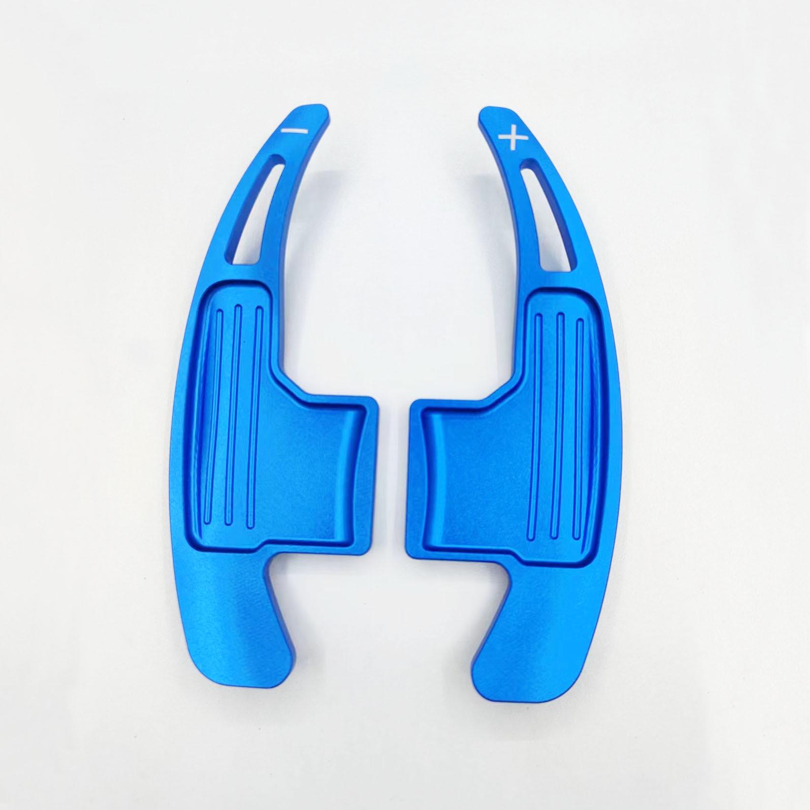 

Ford Mustang 2015-2020 Підрульові пелюстки перемикання передач з алюмінієвого сплаву синій