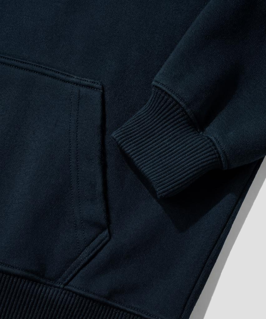 Oversized Basic Logo Hoodie [Navy]