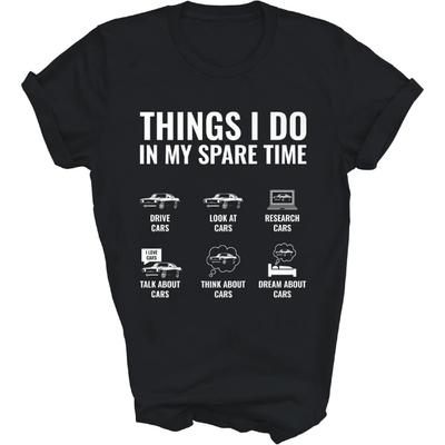 Lunar Zone Things I Do In My Spare Time Funny Car Enthusiast Car Guy Unisex Shirt Gift Women Men