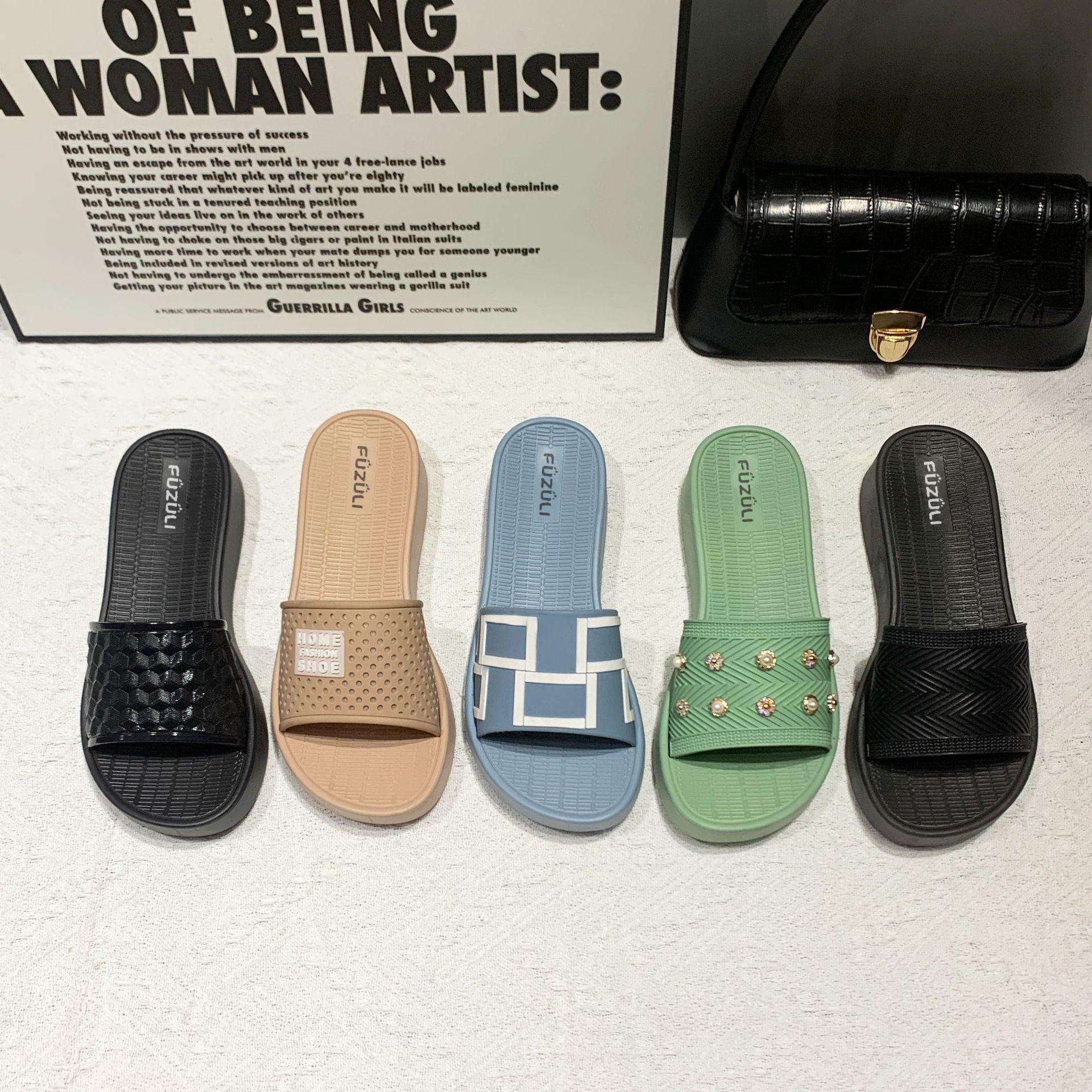 

Повседневные тапочки на платформе, женская летняя мода, плоская подошва, однотонная, с круглым носком, с открытым носком, для отдыха на природе, пляжная обувь 40