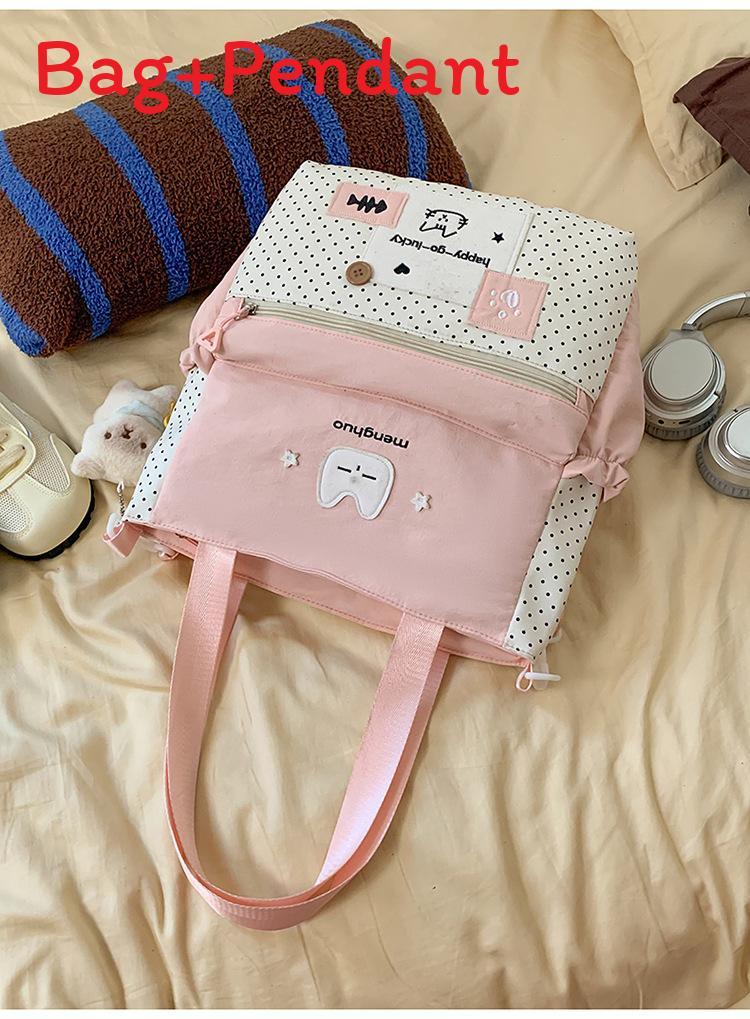 Cute Nylon Crossbody Bag With Large Capacity For Daily Use